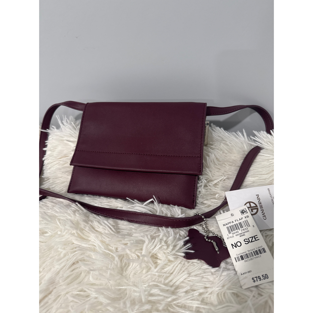 Giani Bernini Nappa Flap Crossbody in Purple - Picture 2 of 5
